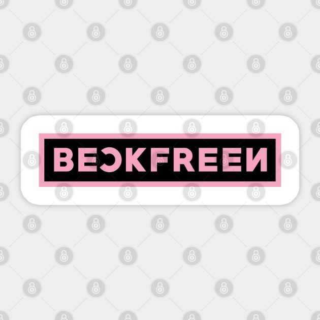Beck Freen with Black Pink Theme - Gap the Series Sticker by whatyouareisbeautiful